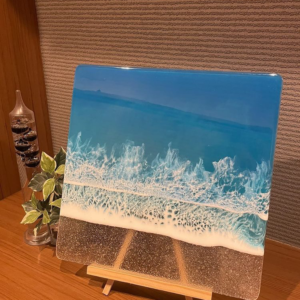 湘南ビーチ波アート(Resin Panel  #Shonan1)