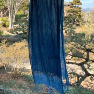 藍染めのストール〜日本古来の草木染め〜